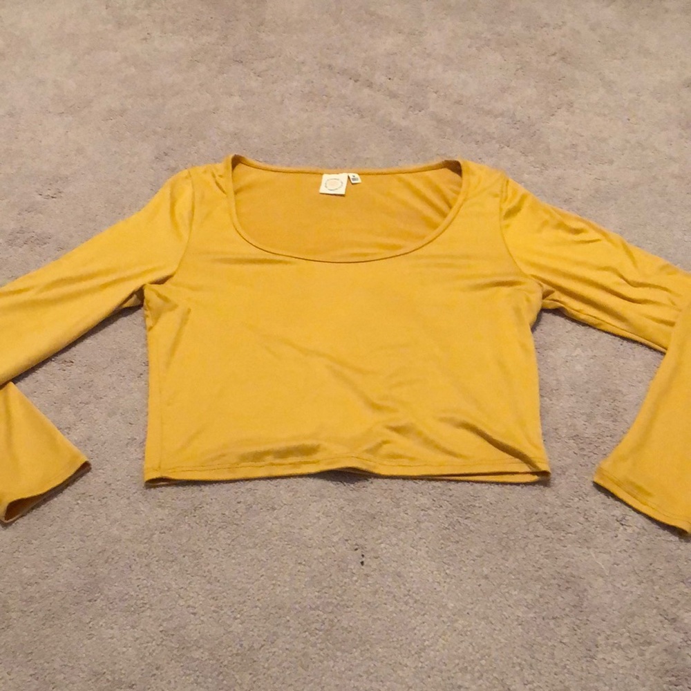 Cropped Long Sleeve Top